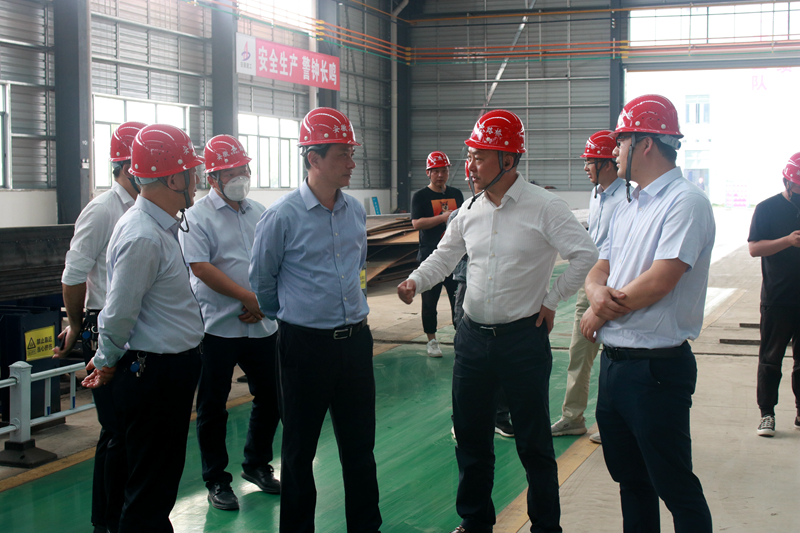 蕪湖市住建局黨委書記、局長朱發(fā)沐一行到安徽建工鋼構(gòu)智能制造有限公司調(diào)研2